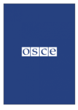 OSCE logo against dark blue background
